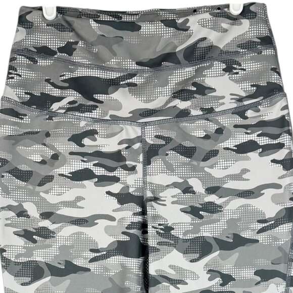 Zelos Womens Athletic High Waist Zip Pocket Stretch Grey Camo Legging Sz M NWOT - Picture 3 of 10